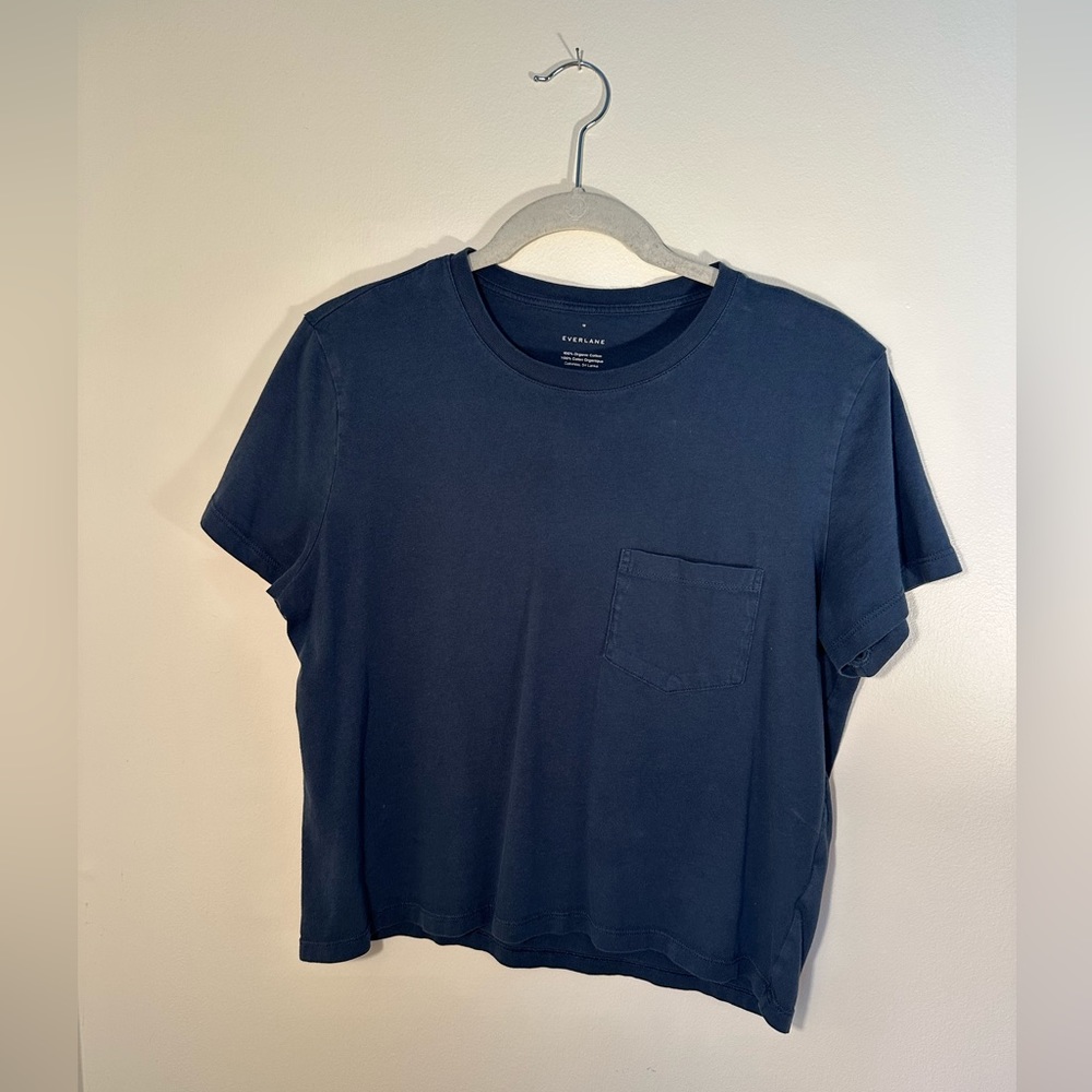 Everlane | Navy Blue Pocket Tee | M